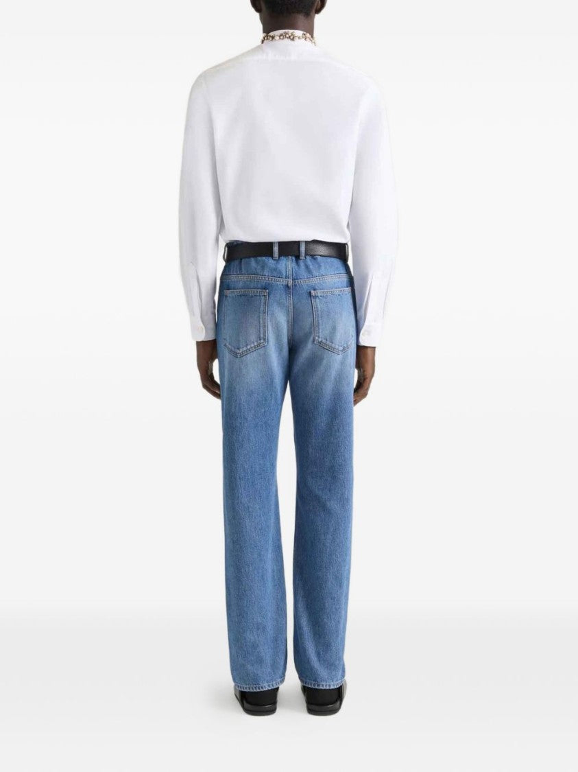 Givenchy Medium Blue Relaxed Fit Denim Trousers