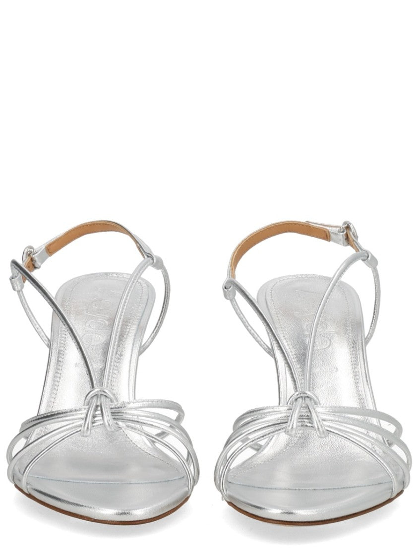 Aeydē Solange Laminated Strappy Nappa Sandals