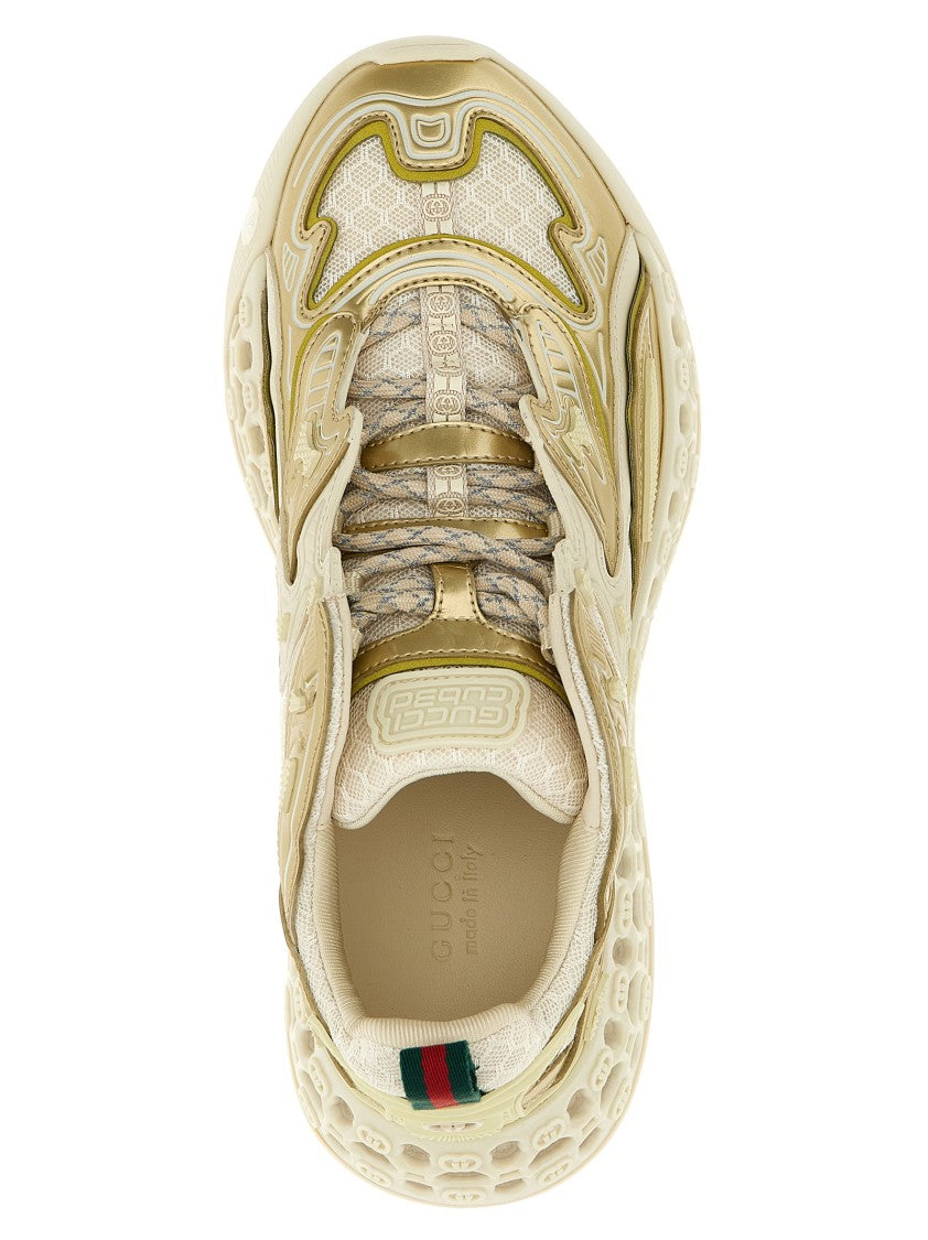 Gucci Futuristic Light Beige 'Cub3d' Sneakers