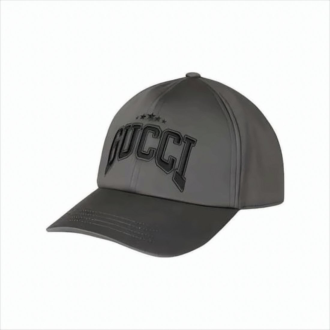 Gucci Structured Black Cotton Baseball Cap