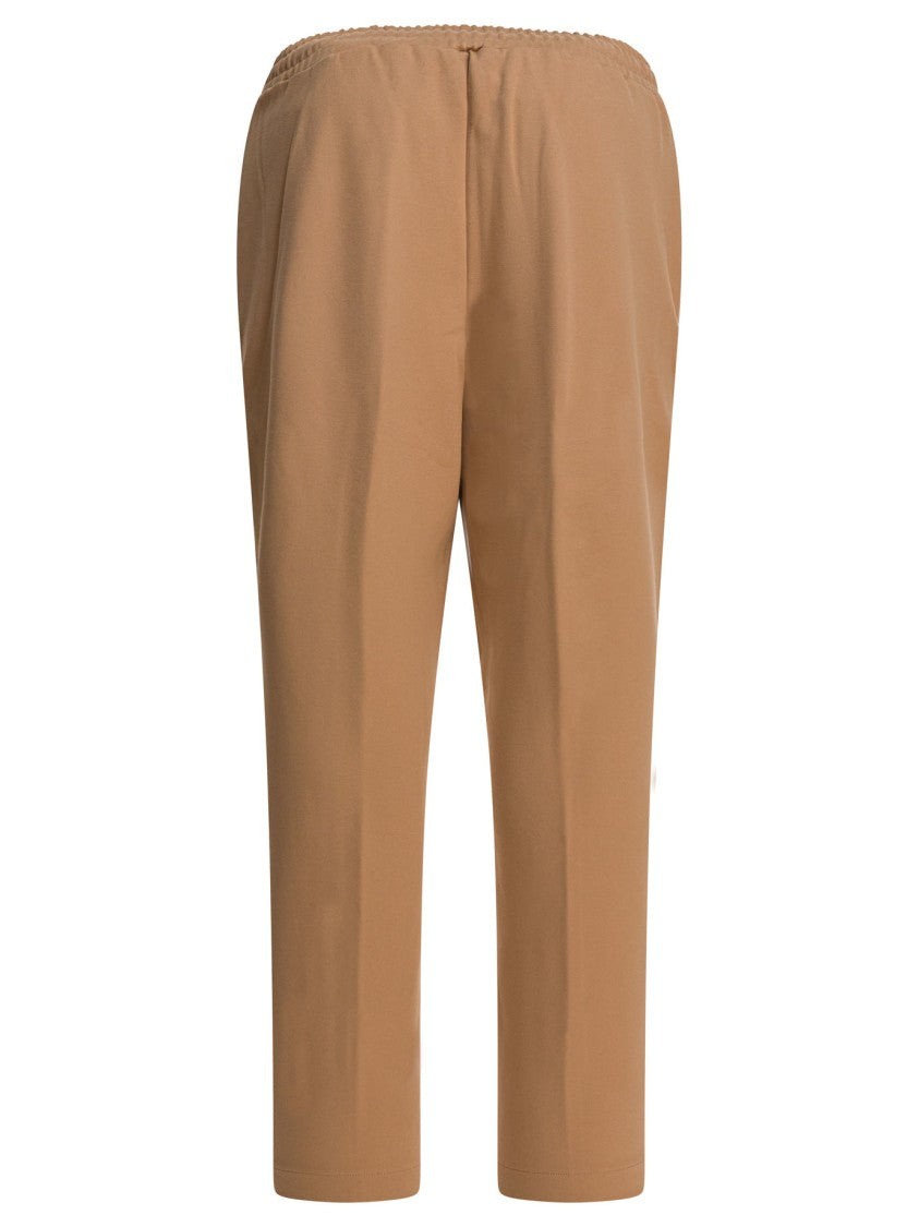 Altum Relaxed Fit Brown Trousers With Adjustable Drawstring