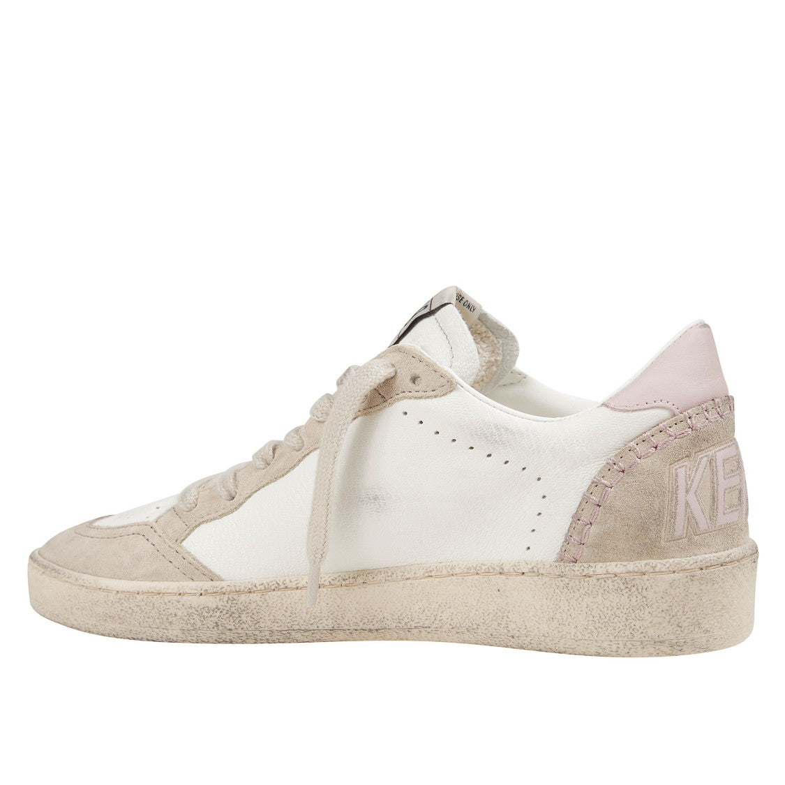 Golden Goose Pink And Beige Leather Sneakers