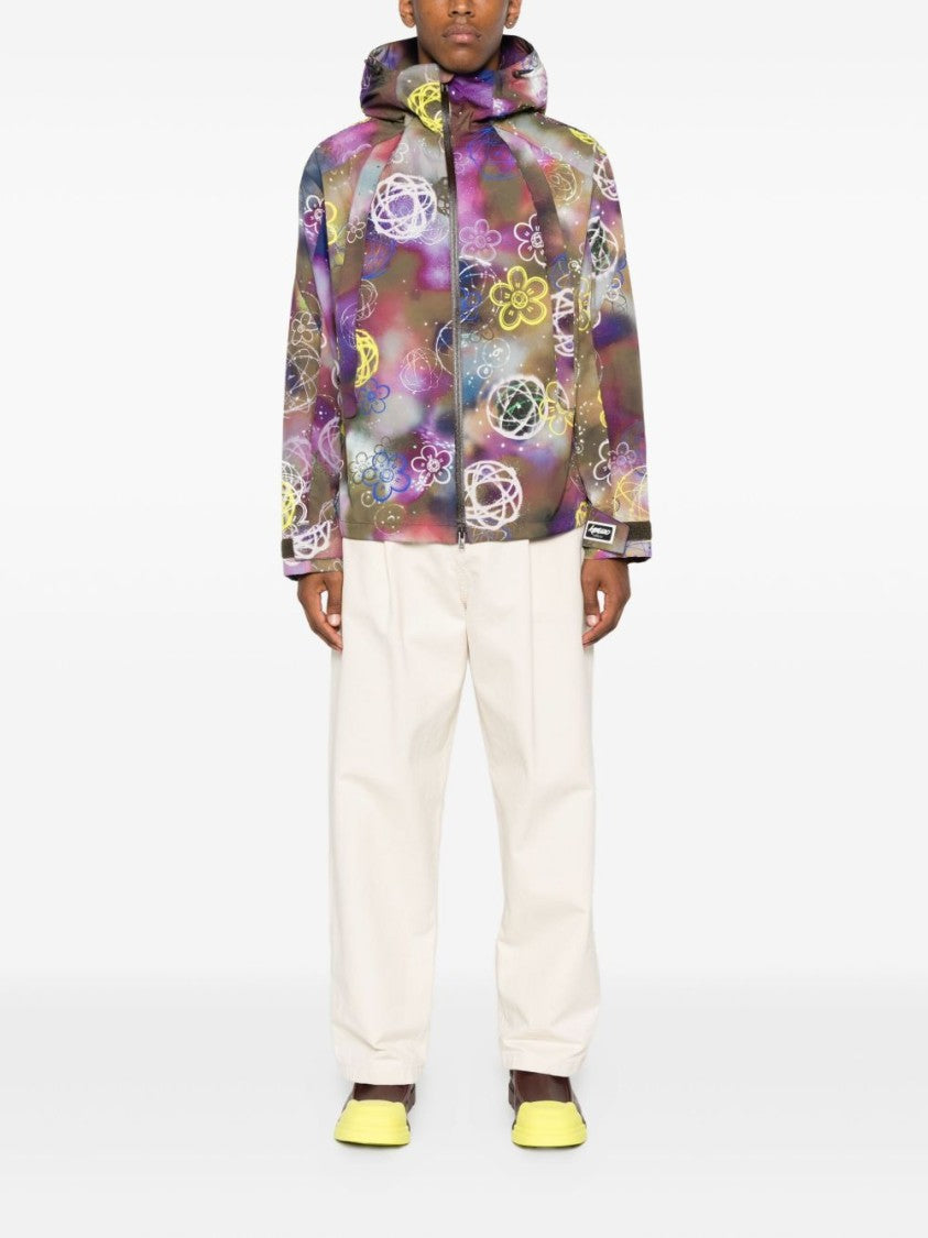 Kenzo Graphic Floral Print Jacket
