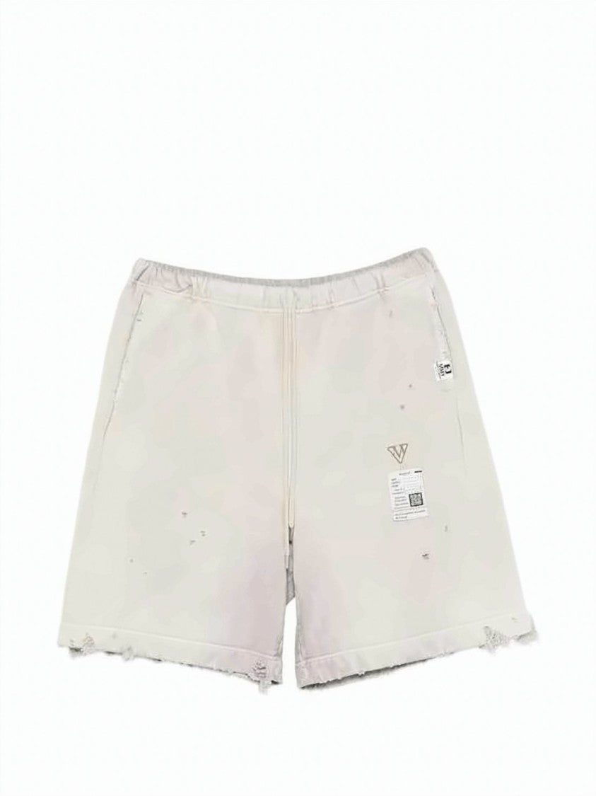 Maison Mihara Yasuhiro Relaxed Fit Distressed Cotton Shorts
