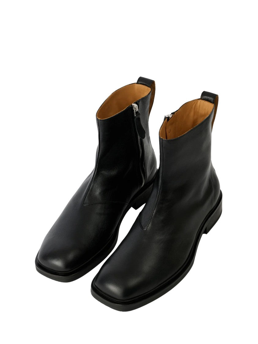 Our Legacy Daimono Black Leather Square Boots
