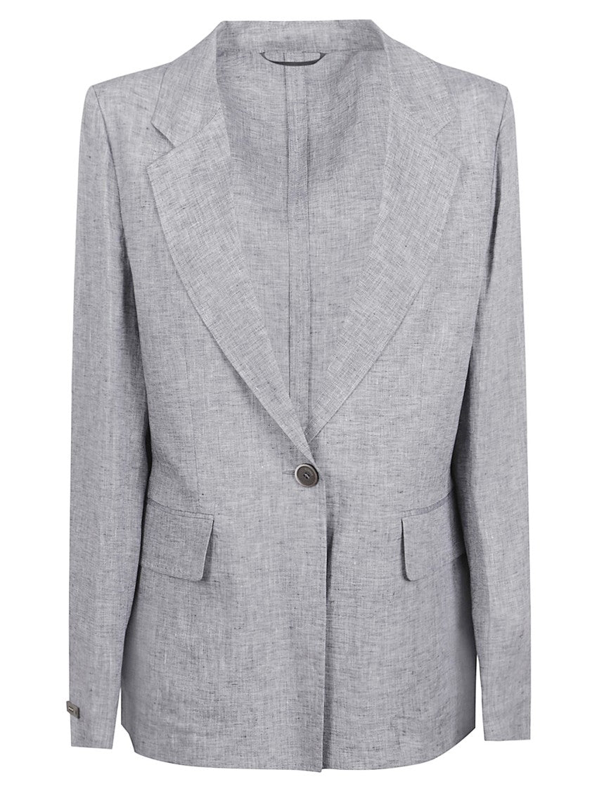 Peserico Tailored Jacket With Single-Button Closure And Wide Lapels