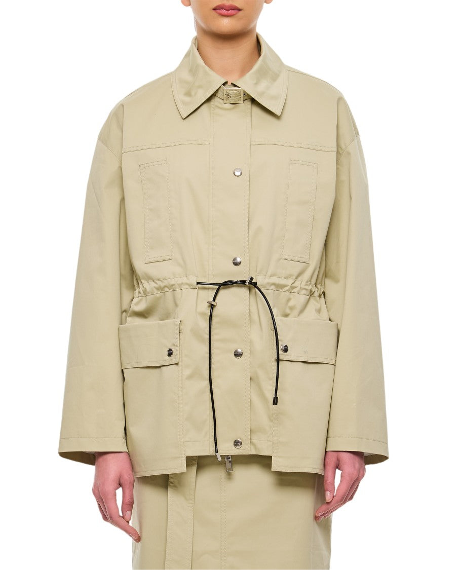 Halfboy Structured Parka With Adjustable Drawstring Waist And Multi-Pocket Design