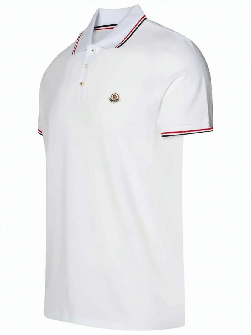 Moncler Short-Sleeve Cotton Piqué Polo Shirt