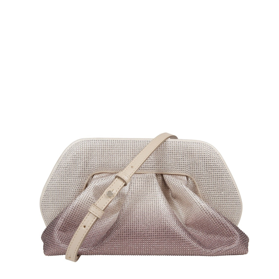 Themoirè Rhinestone Rose Gold Bag