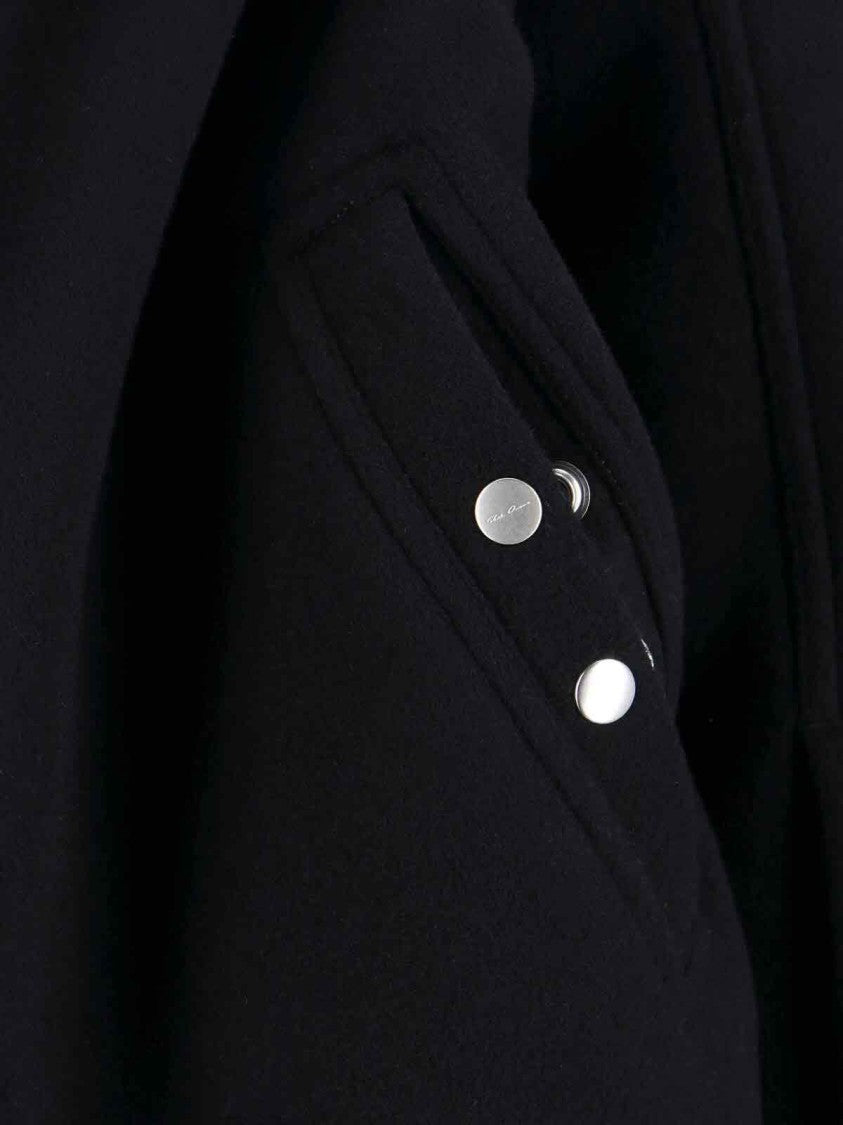 Rick Owens Structured Black Jacket With Minimalist Design
