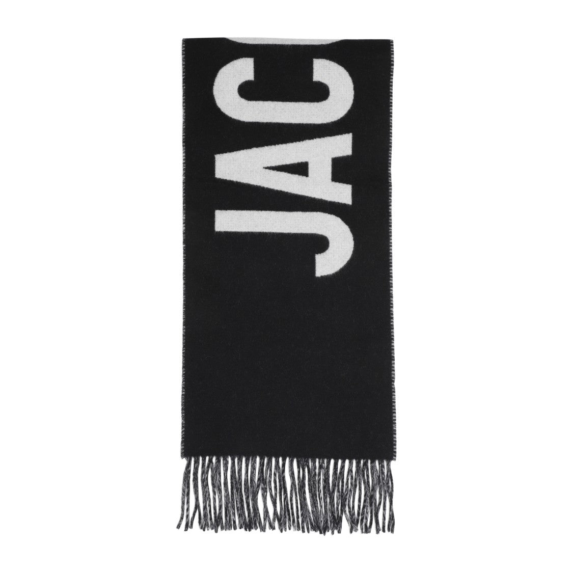 Jacquemus Black Wool Logoed L'écharpe Scarf