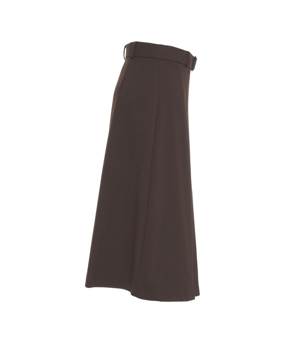 Kaos Midi Skirt Pleated