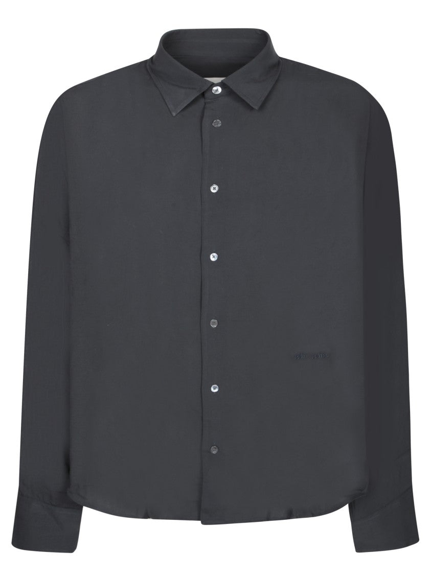 Ami Long Sleeve Relaxed Fit Grey Shirt