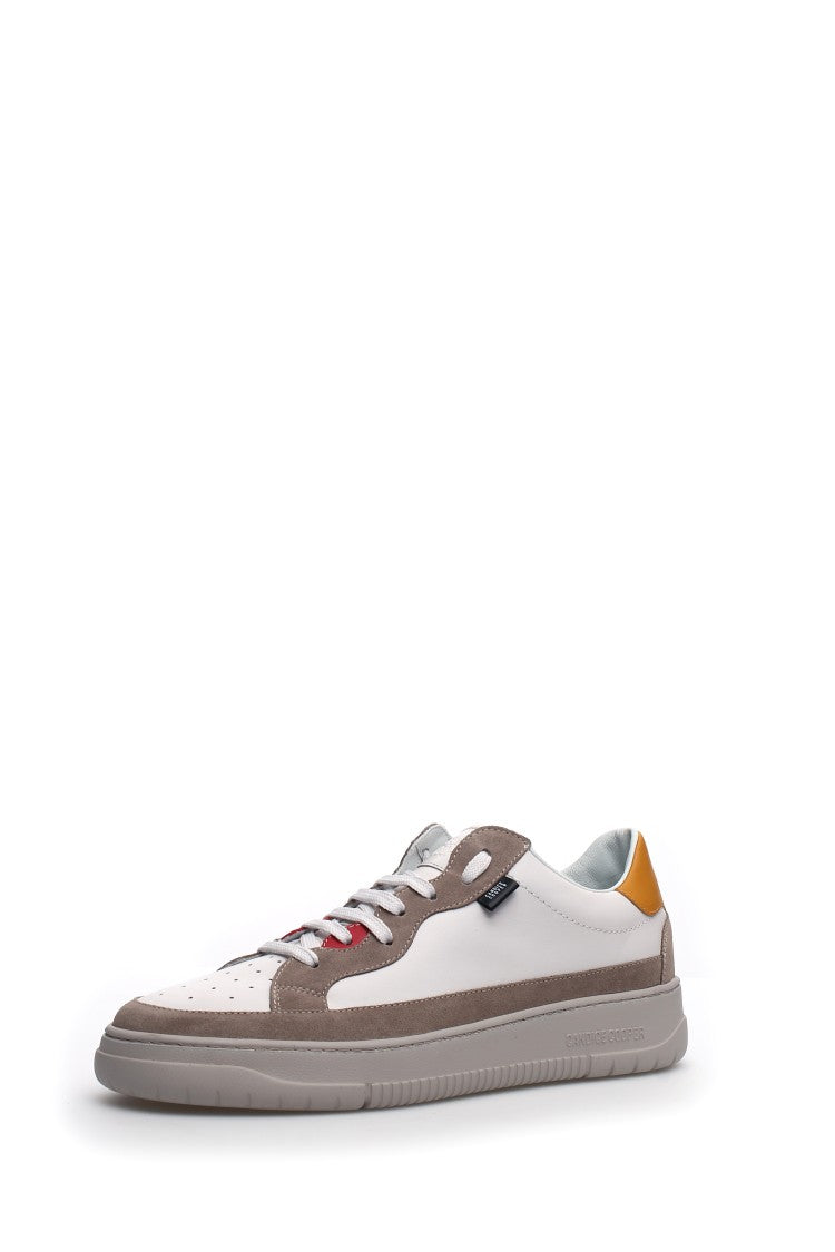 Candice Cooper Low-Top Lace-Up Shoes Taupe Suede Accents