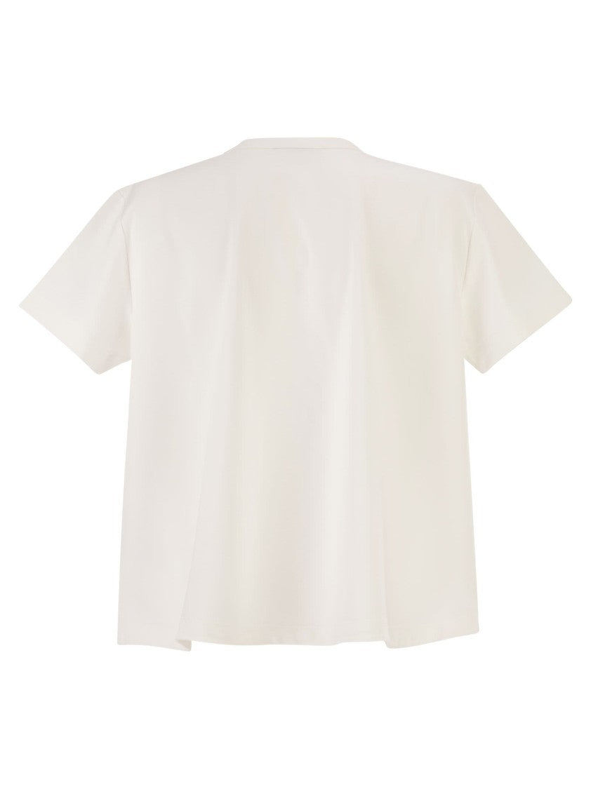 Fabiana Filippi Oversized T-Shirt In Milan Jersey With Pocket