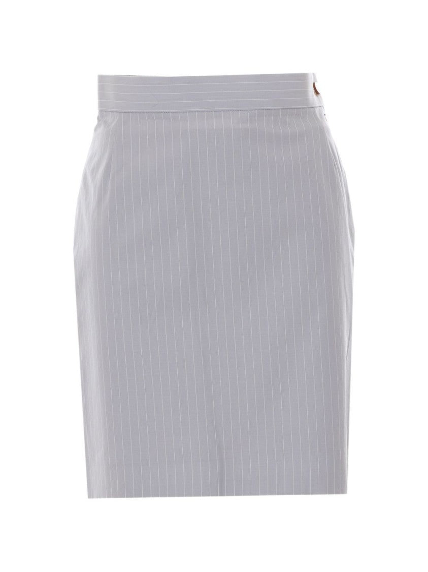 Vivienne Westwood Grey High Waist A-Line Tailored Skirt