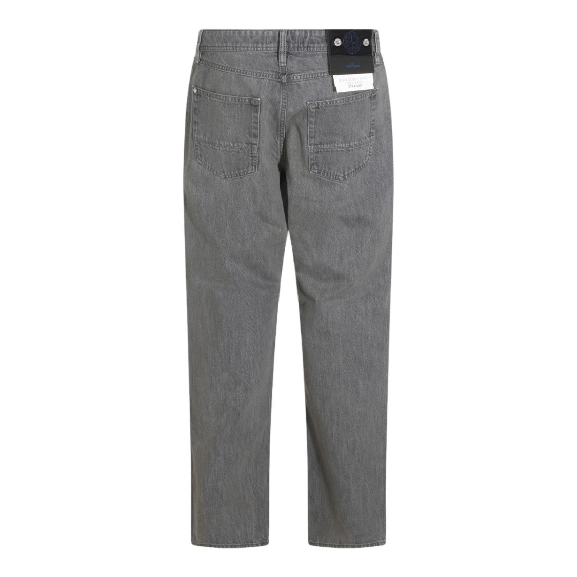 Stone Island Light Grey Classic Five-Pocket Straight-Leg Jeans