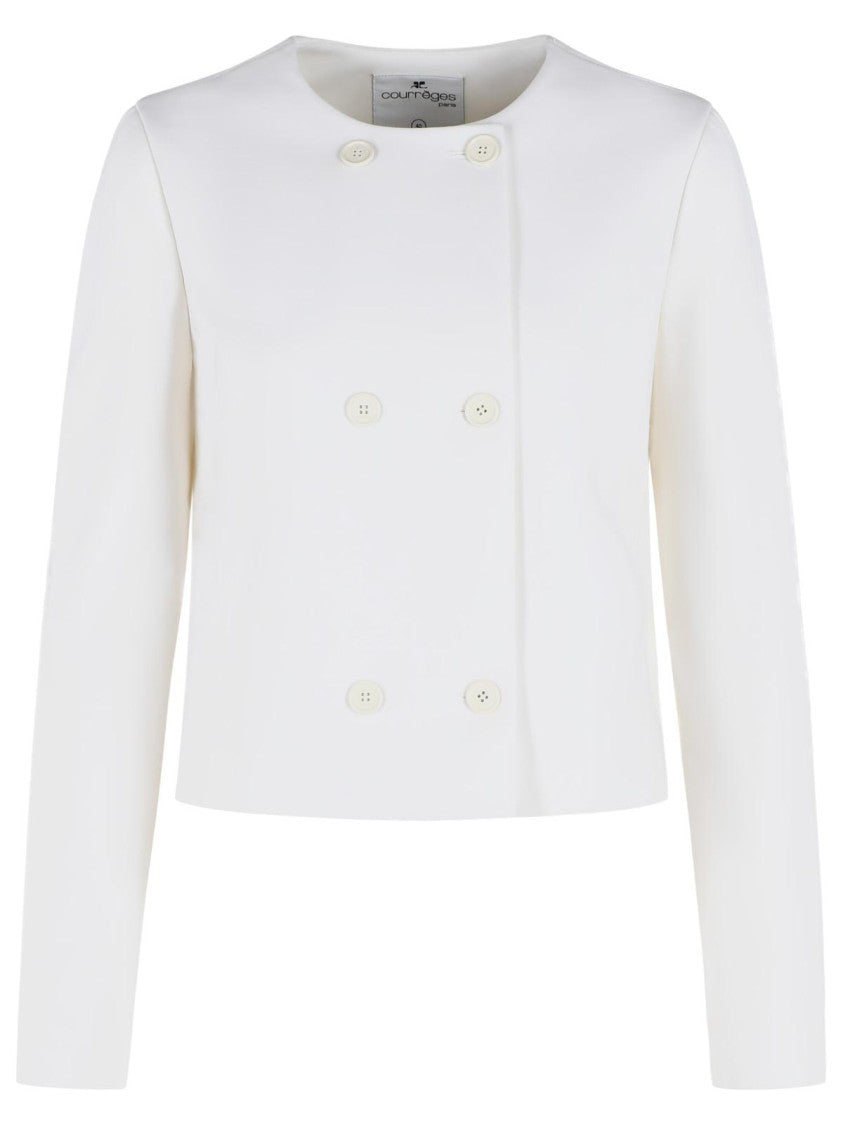 Courrèges White Wool Blend Jacket