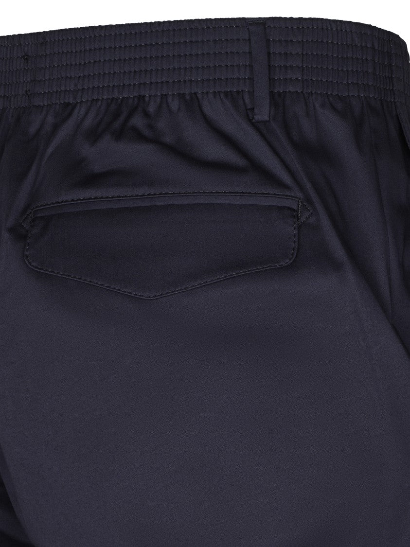 Cellar Door Tapered Fit Deep Blue Trousers With Comfortable Waistband
