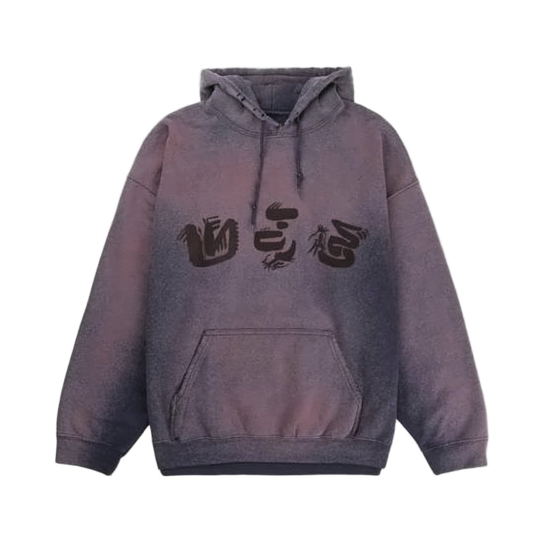 Sasquatchfabrix Gradient Wash Hoodie With Kangaroo Pocket