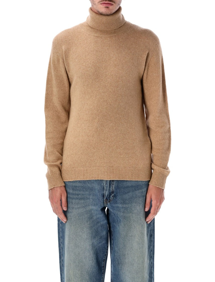Roberto Collina Ribbed High-Neck Sweater With Soft Knit Texture