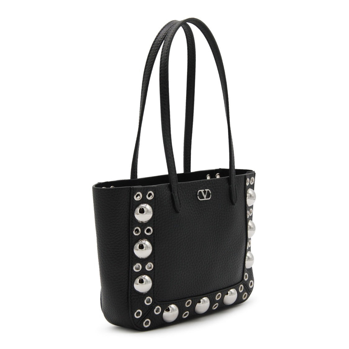 Valentino Garavani Black Leather Tote