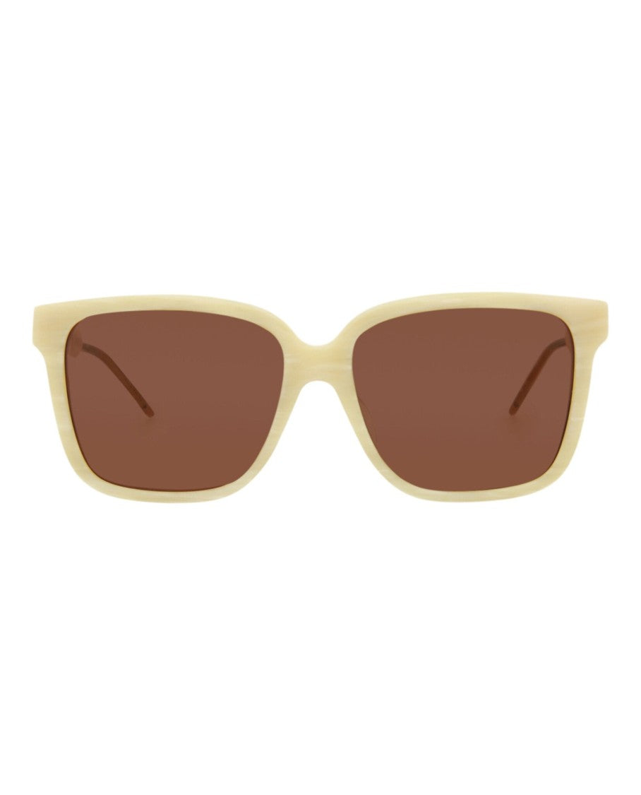 Gucci Square-Frame Acetate Sunglasses With Saddle Nose Bridge