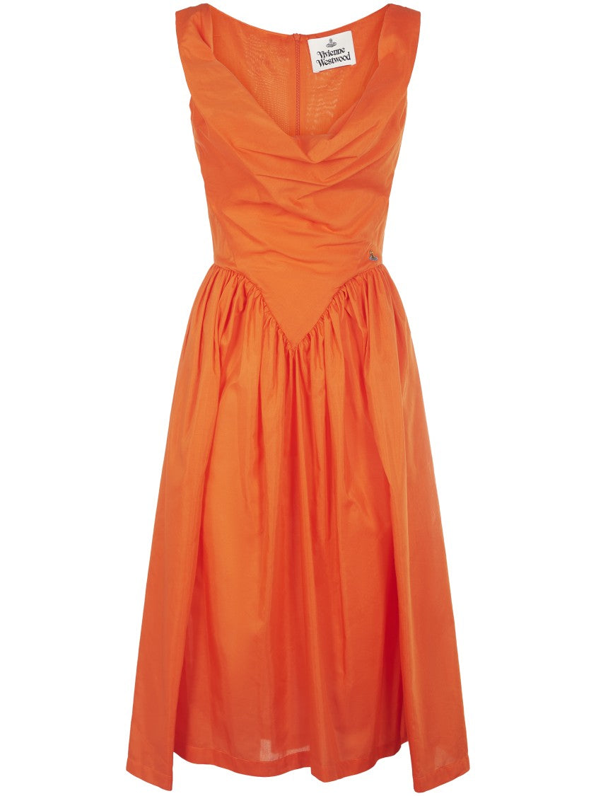 Vivienne Westwood Fitted Bodice Dress With Sweetheart Neckline And Flared Skirt