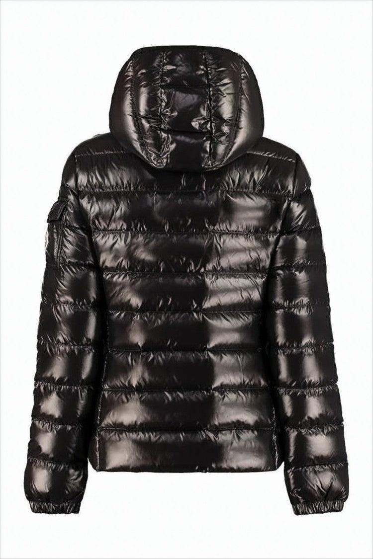 Moncler Quilted Black Down Jacket With Fitted Silhouette