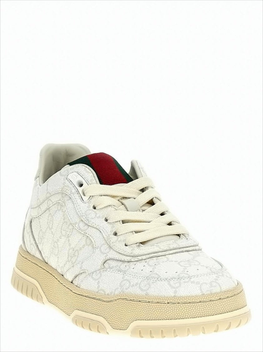 Gucci Canvas Sneakers With Monogram Pattern