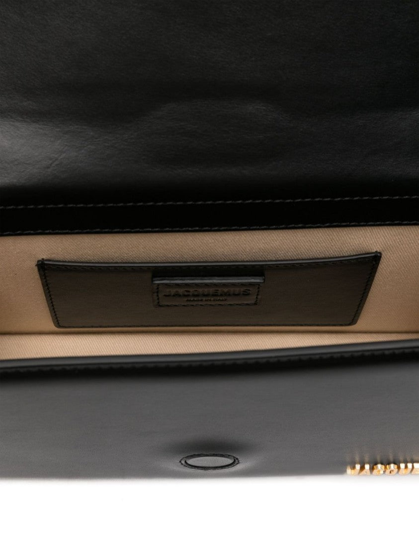 Jacquemus Structured Silk-Blend Flap Handbag