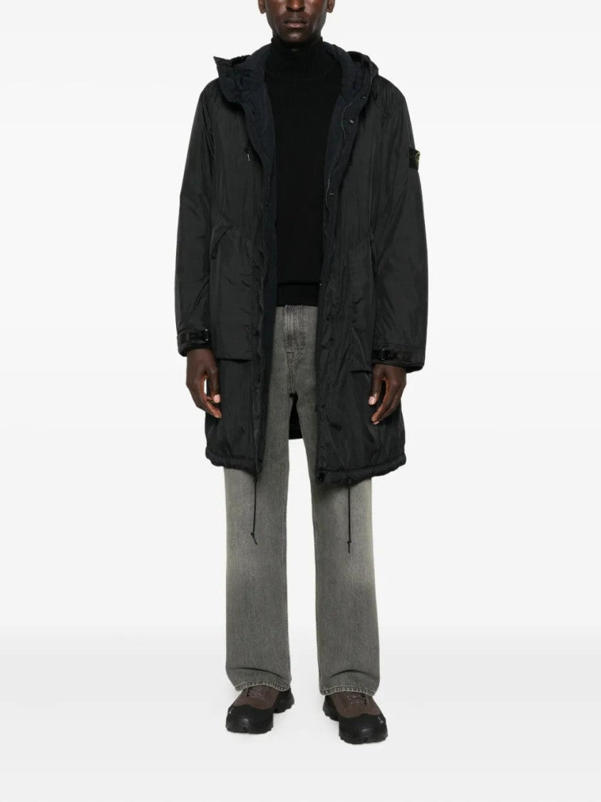 Stone Island Hooded Drawstring Coat