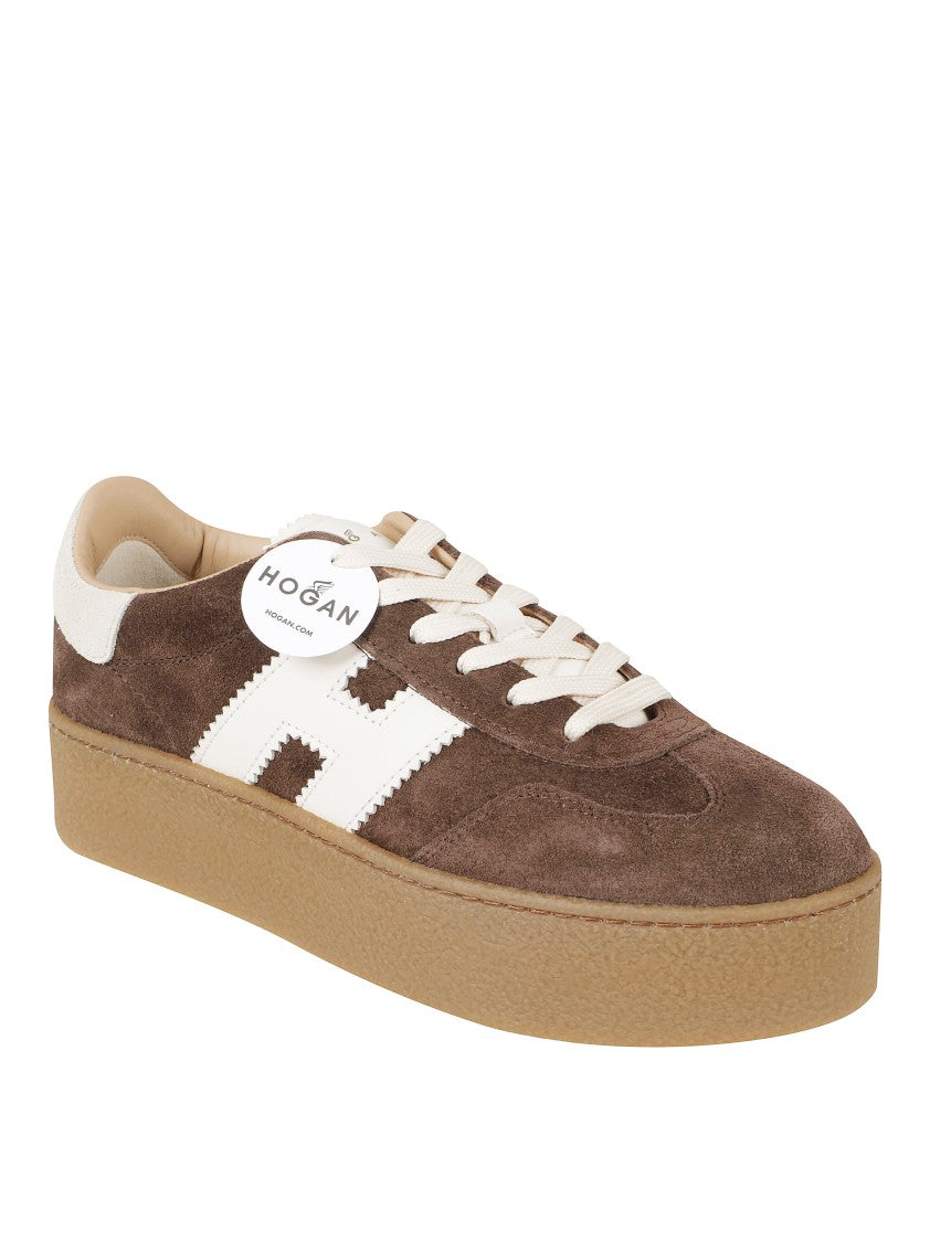 Hogan Low-Top Suede Sneakers With Vintage-Inspired Design