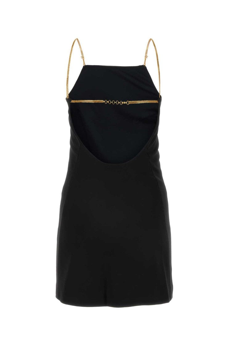 Palm Angels Black Jersey Mini Dress