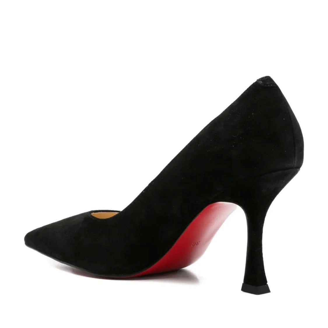 Adrianna Feretti Black Pointed Toe Slender Heel Suede Pumps