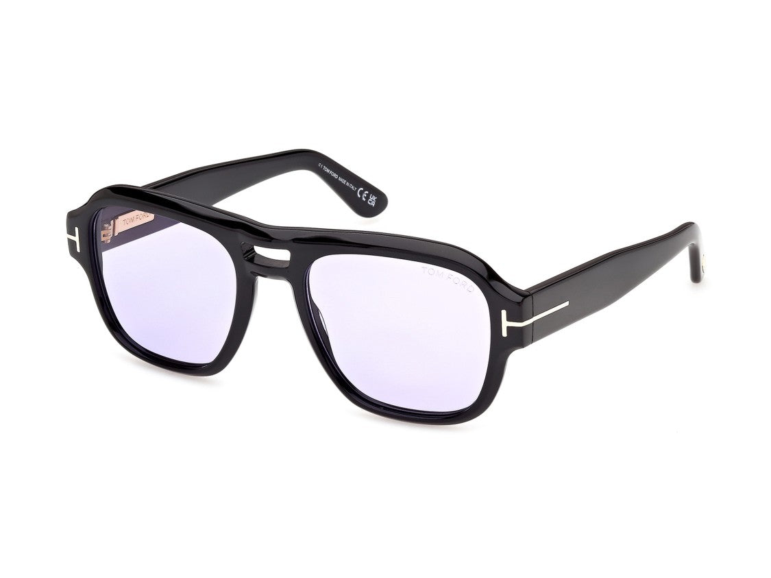 Tom Ford Ft1484 Silver Logo Oversized Square Sunglasses