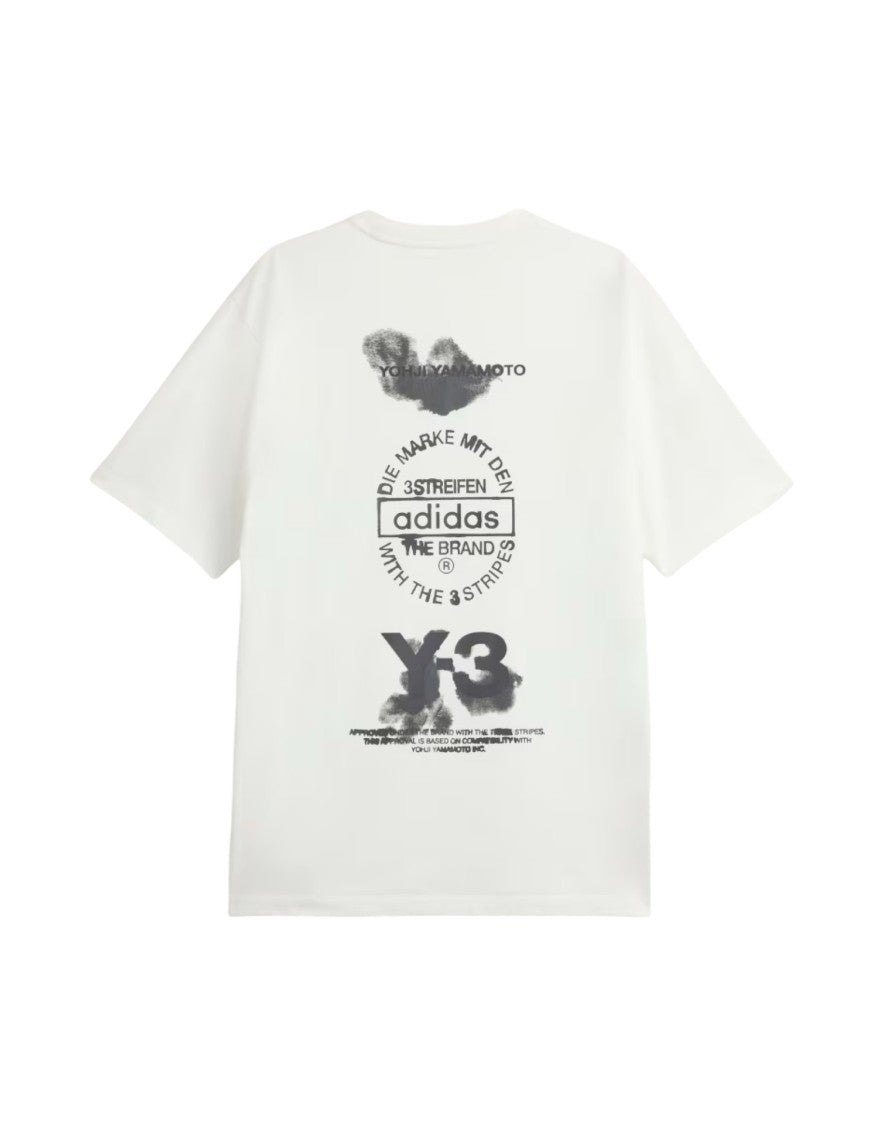 Y-3 Crew Neck Graphic Print T-Shirt With Relaxed Fit