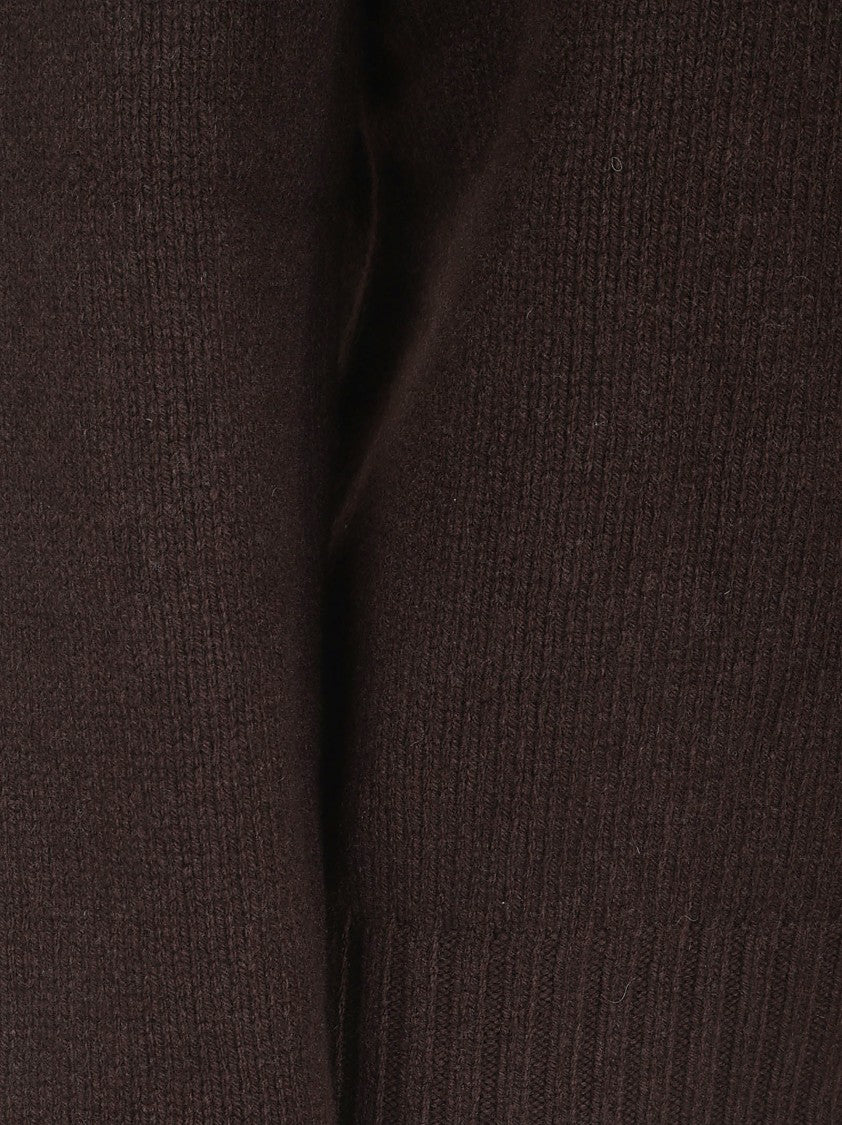 Polo Ralph Lauren Cropped Brown Wool Sweater