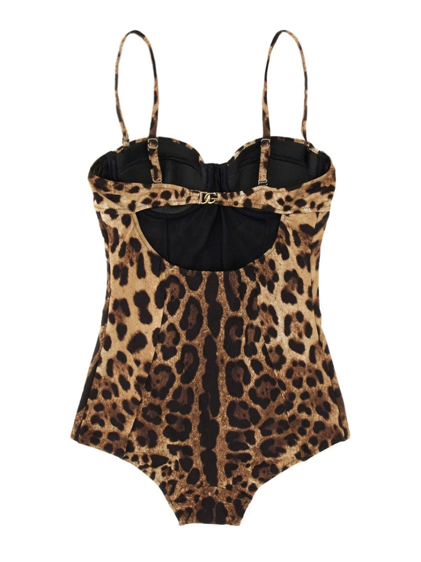 Dolce & Gabbana Animalier One-Piece Swimsuit