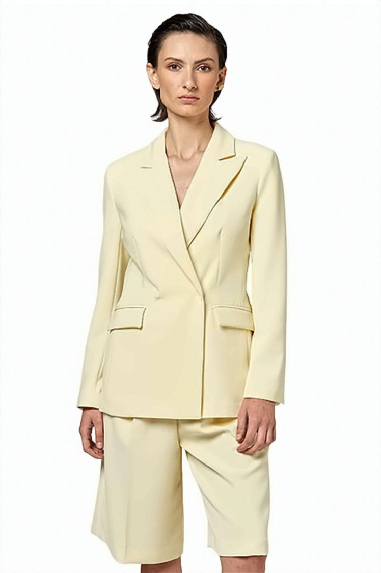 Alpha Studio Cadì Concealed Button Double-Breasted Blazer