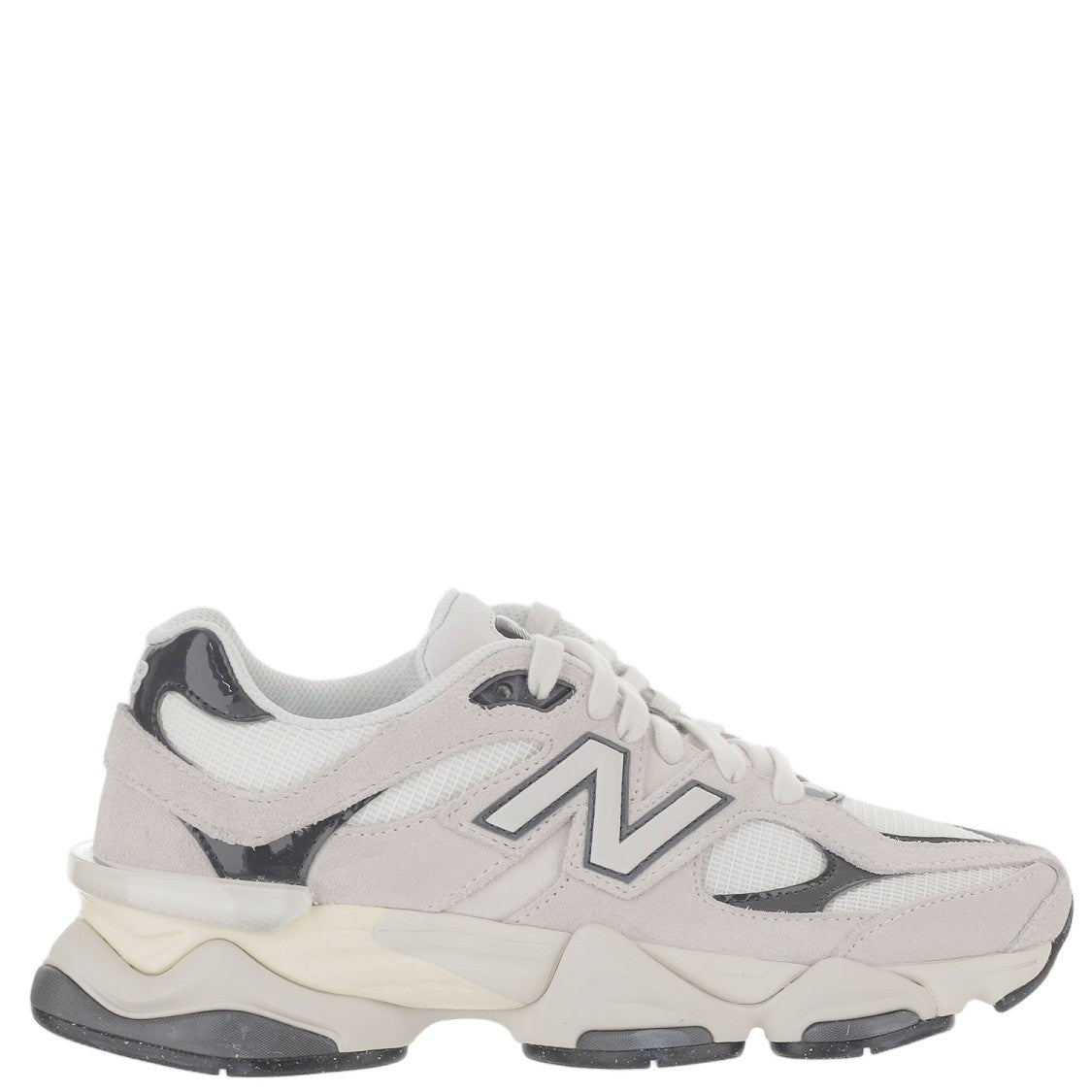New Balance Black 9060 Multi-Layered Suede Panel Sneakers