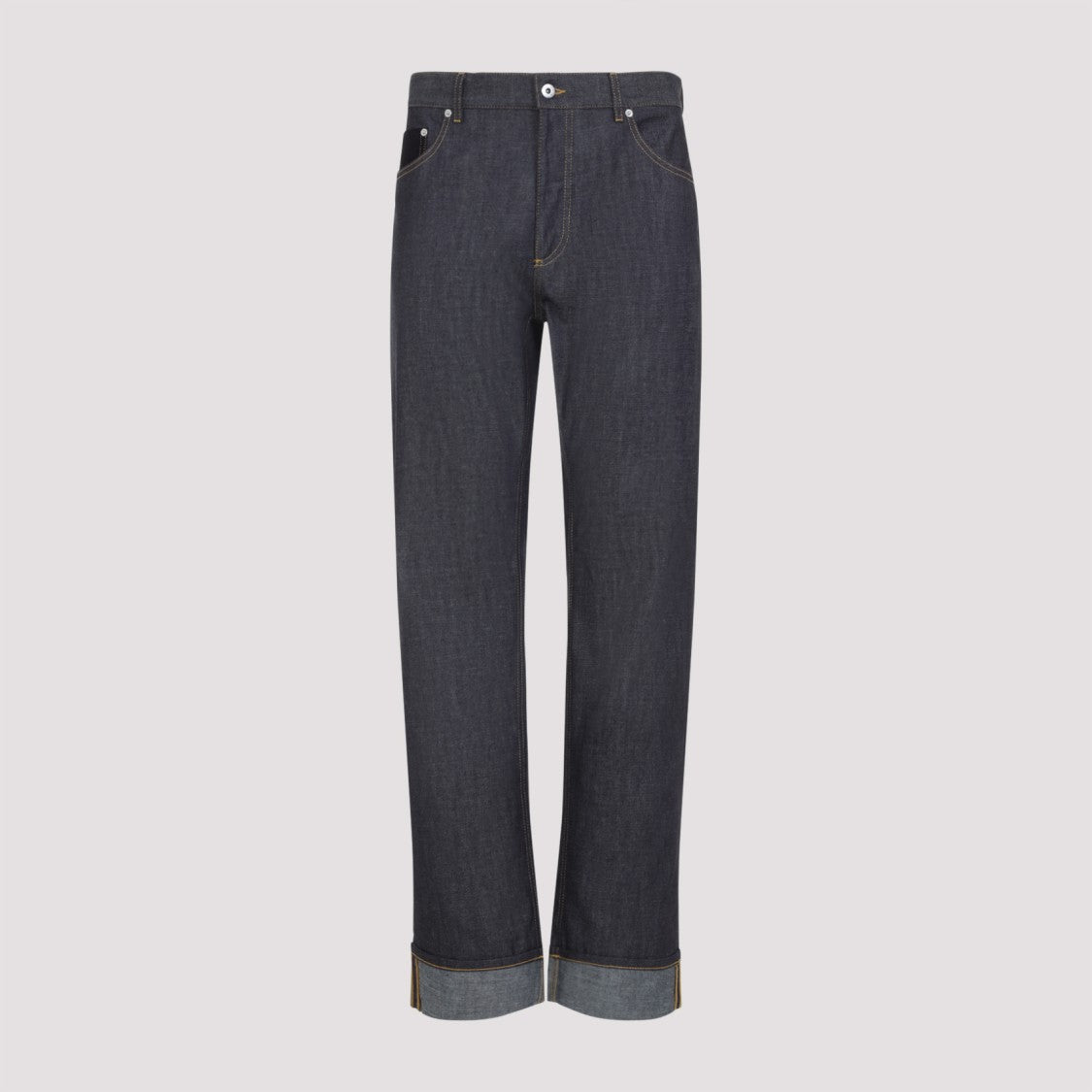 Bottega Veneta Classic Straight-Leg Jeans In Deep Blue Denim