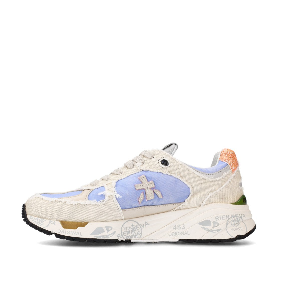Premiata Mase Sneakers In Cream Canvas