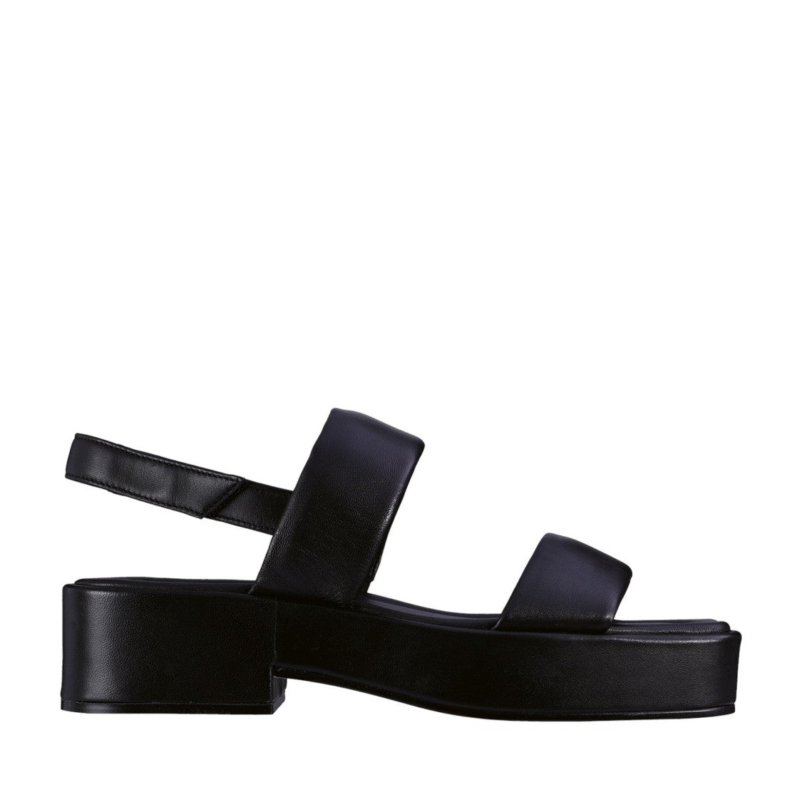 Högl Black Lola Minimalist Low Block Heel Sandals