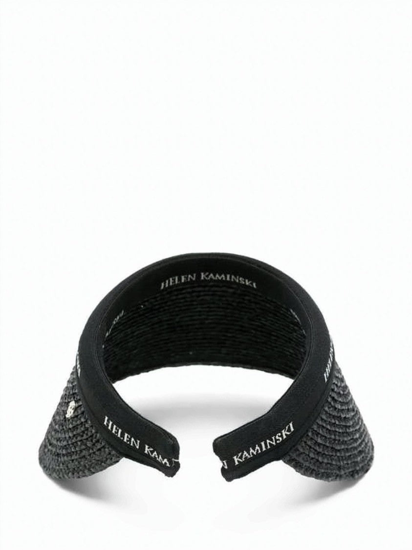 Helen Kaminski Curved Brim Raffia Sun Visor