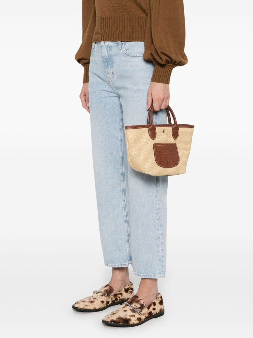Longchamp Le Pliage Xs Woven Basket Bag