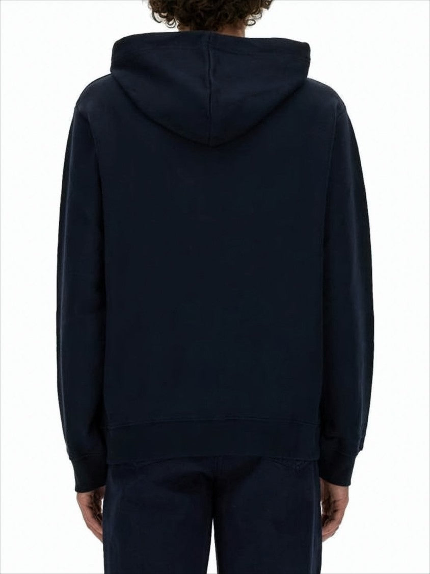 A.P.C. Classic Relaxed-Fit Black Hoodie With Drawstring Feature