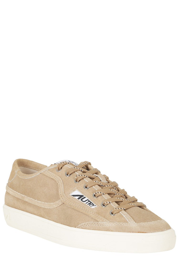 Autry White Windscape Low Minimalist Leather Sneakers