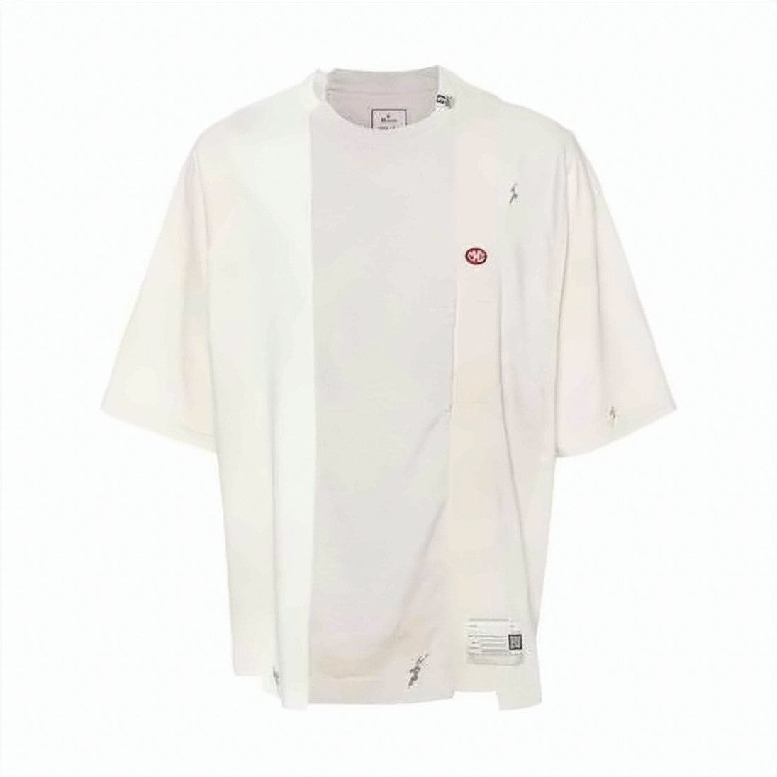 Maison Mihara Yasuhiro Layered Short-Sleeve T-Shirt With Subtle Embroidery