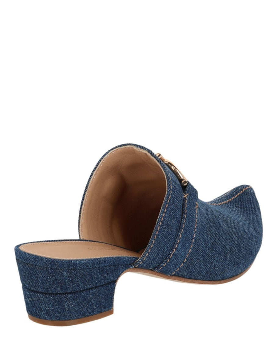 Ferragamo Phobos Denim Mules